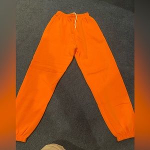 orange sweatpants